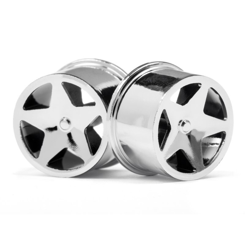 HPI RACING Q32 SUPER STAR WHEEL SET (CHROME/4PCS)