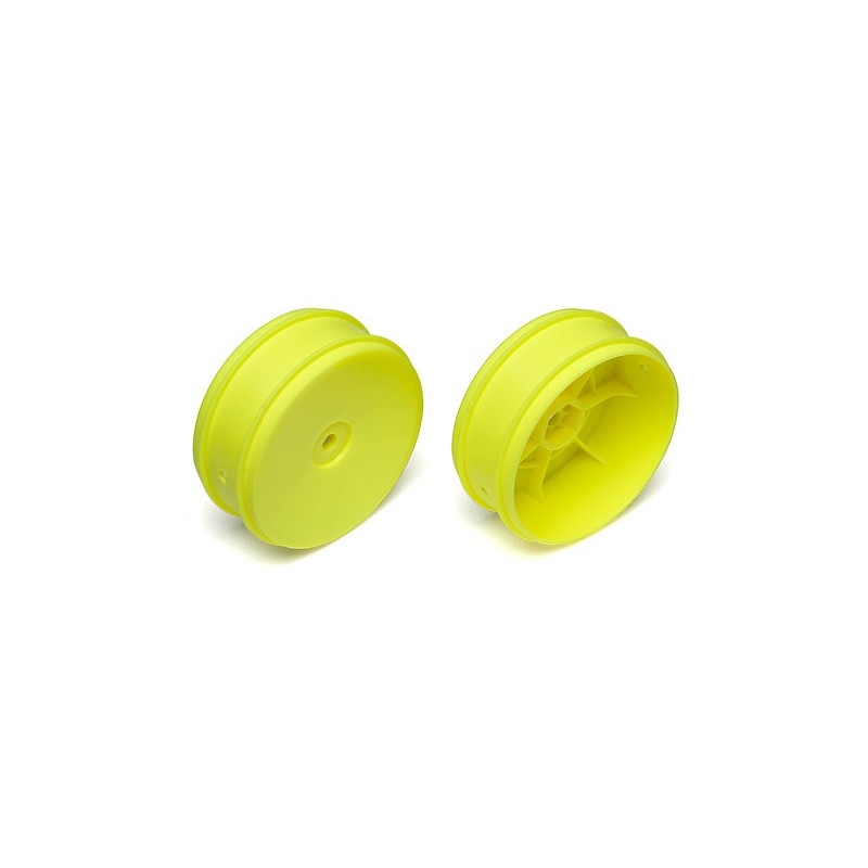 TEAM ASSOCIATED 61mm Front 4WD Buggy Wheel, yellow