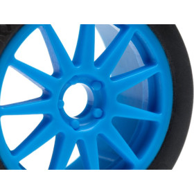 HPI RACING SLICK TIRE/SPEEDLINE WHEEL SET - Micro RS4 4szt.