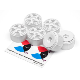 HPI RACING FIFTEEN52 TURBOMAC WHEEL WHITE - Micro RS4 6szt.