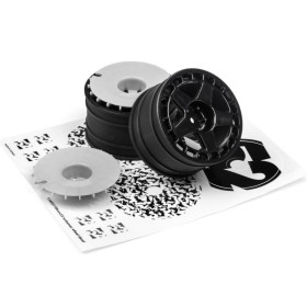 HPI RACING FIFTEEN52 TURBOMAC WHEEL BLACK (2.2/57X35MM/2PCS) 1/8
