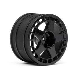 HPI RACING FIFTEEN52 TURBOMAC WHEEL BLACK (2.2/57X35MM/2PCS) 1/8