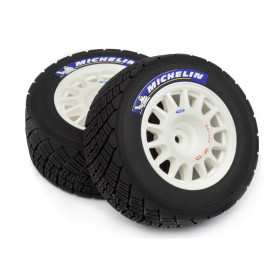 HPI RACING Koła WR8 RALLY OFF-ROAD WHEEL/TIRE SET (WHITE/2PCS)