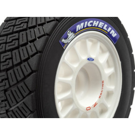 HPI RACING Koła WR8 RALLY OFF-ROAD WHEEL/TIRE SET (WHITE/2PCS)