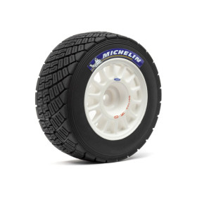 HPI RACING Koła WR8 RALLY OFF-ROAD WHEEL/TIRE SET (WHITE/2PCS)