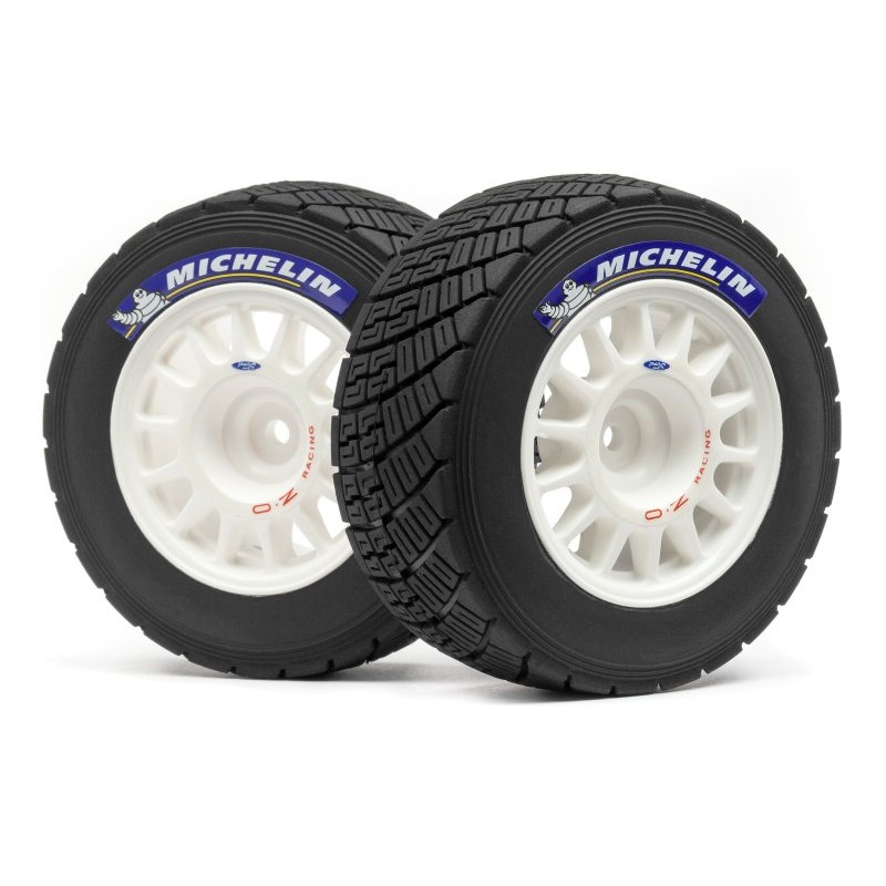 HPI RACING Koła WR8 RALLY OFF-ROAD WHEEL/TIRE SET (WHITE/2PCS)