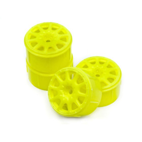 HPI RACING MICRO RALLY WHEEL 17MM YELLOW (4PCS)