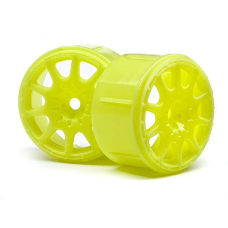 HPI RACING MICRO RALLY WHEEL 17MM YELLOW (4PCS)