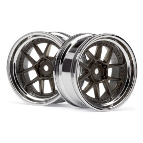 HPI RACING Felgi DY-CHAMPION 26MM WHEEL (CHROME/BRONZE/6MM OS/2PCS)