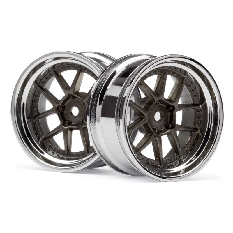 HPI RACING Felgi DY-CHAMPION 26MM WHEEL (CHROME/BRONZE/6MM OS/2PCS)