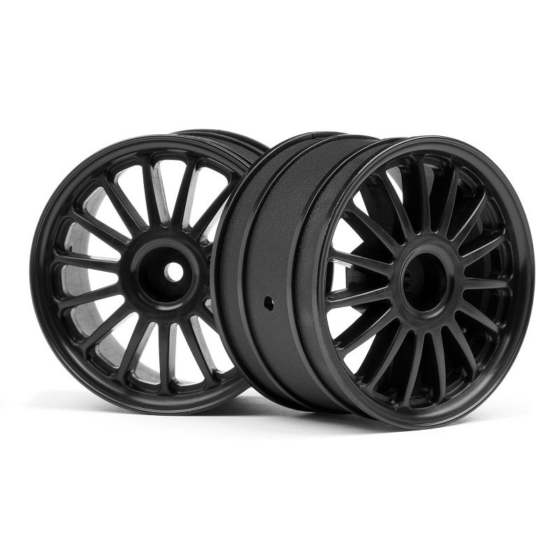 HPI RACING WR8 TARMAC WHEEL BLACK (2.2/57X35MM/2PCS)