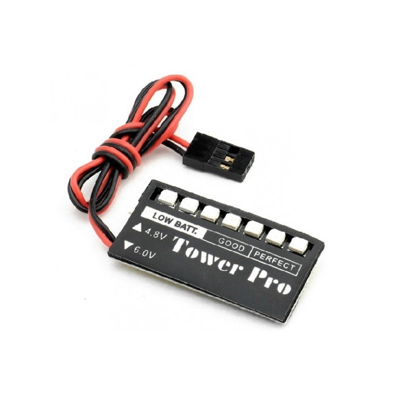 TOWER PRO Wskaźnik napięcia w odbiorniku 4.8 - 6.0V