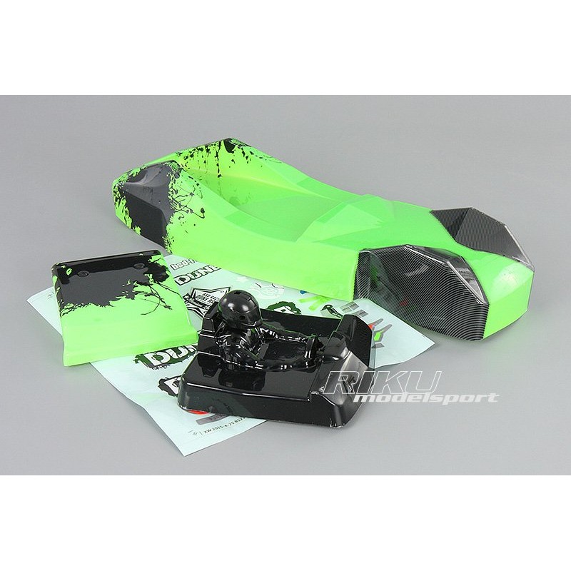 BSD RACING Karoseria z kierowcą Dune Racer 218T 1/10 (Zielona) 