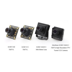 CHRL Kamera płytkowa FPV Sony 811C 700TVL 1/3CCD 0,01 Luxa w obudowie