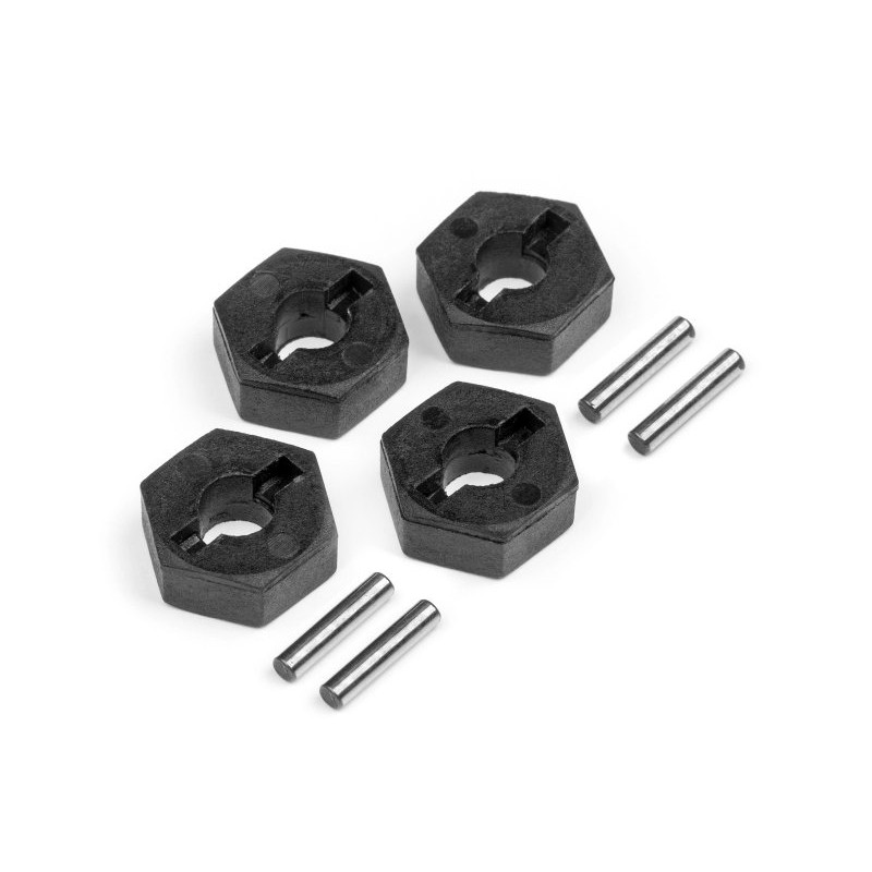 HPI RACING 12MM WHEEL HEX HUB SET (4PCS)