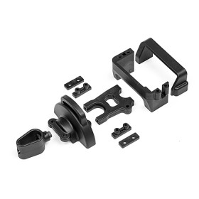MAVERICK CENTRE DIFF AND SERVO MOUNTS W/WIRE HOLDER AND COVER