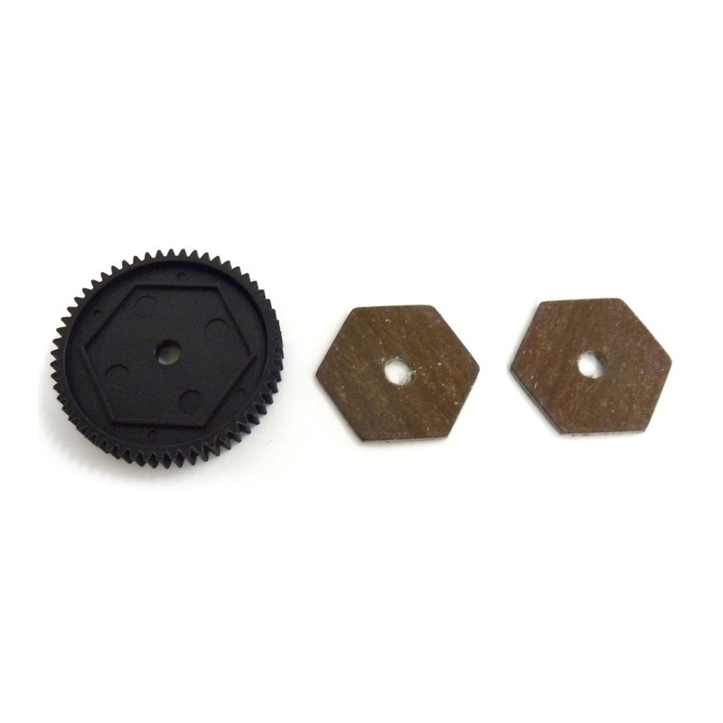 HIMOTO Zębatka / Sprzęgło Main Gear 56T & Slipperpads (31611)