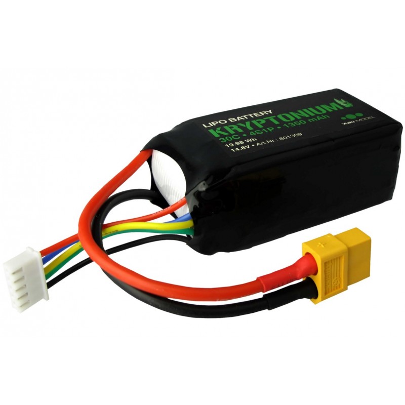 YUKI MODEL KRYPTONIUM Akumulator LiPo 1350mAh 4S 14,8V 30C XT60