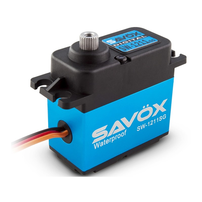 SAVOX Serwo wodoodporne HV do 7,4V SW-1211SG 71g (25kg/0,08sec)