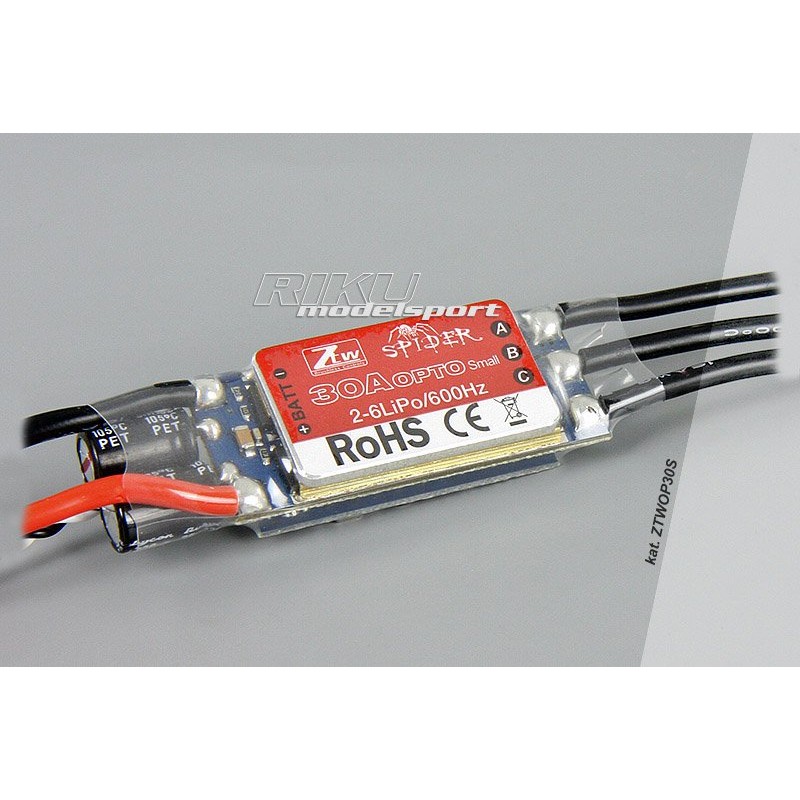 ZTW Regulator obrotów SPIDER SMALL - 30A OPTO SimonK