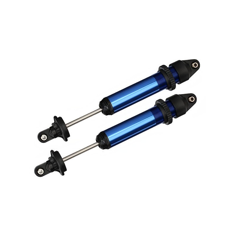 TRAXXAS Amortyzatory GTX bez sprężyn / Shocks (blue) - X-MAXX