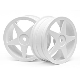 HPI RACING ULTRA 5 WHEEL WHITE (2.2in/60x26mm/2pcs)