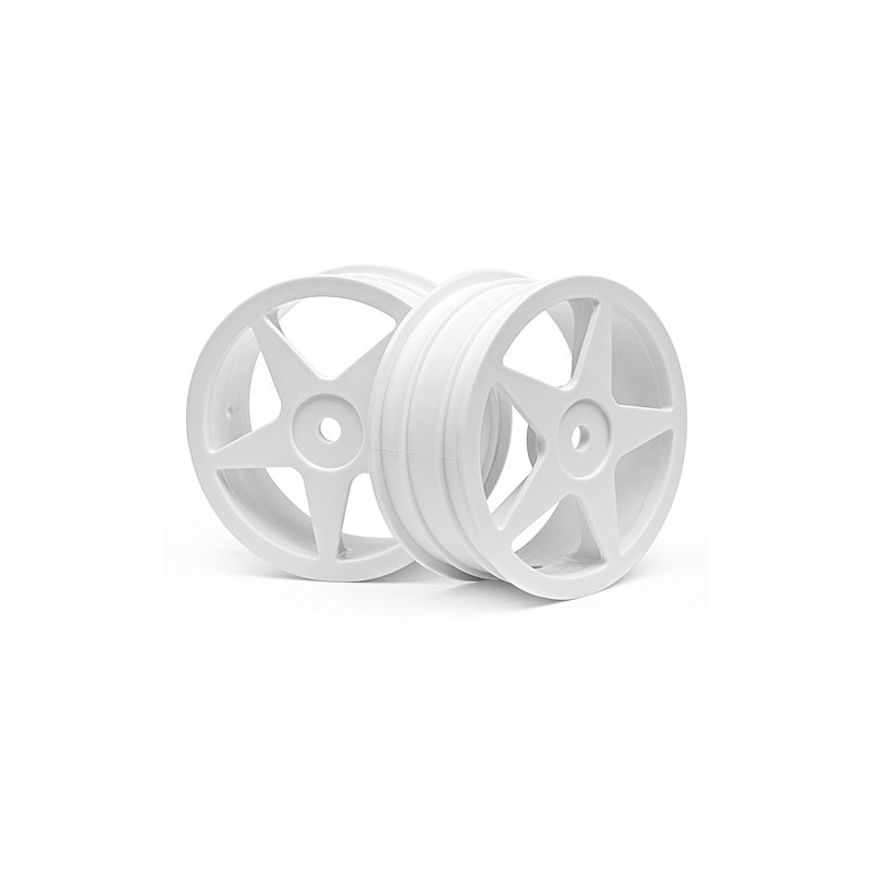 HPI RACING ULTRA 5 WHEEL WHITE (2.2in/60x26mm/2pcs)