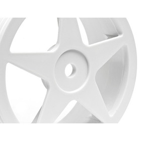 HPI RACING ULTRA 5 WHEEL WHITE (2.2in/60x26mm/2pcs)
