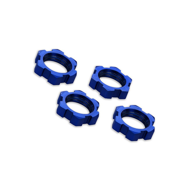 TRAXXAS Nakrętki do kół / Wheel nuts, splined 17mm (blue)