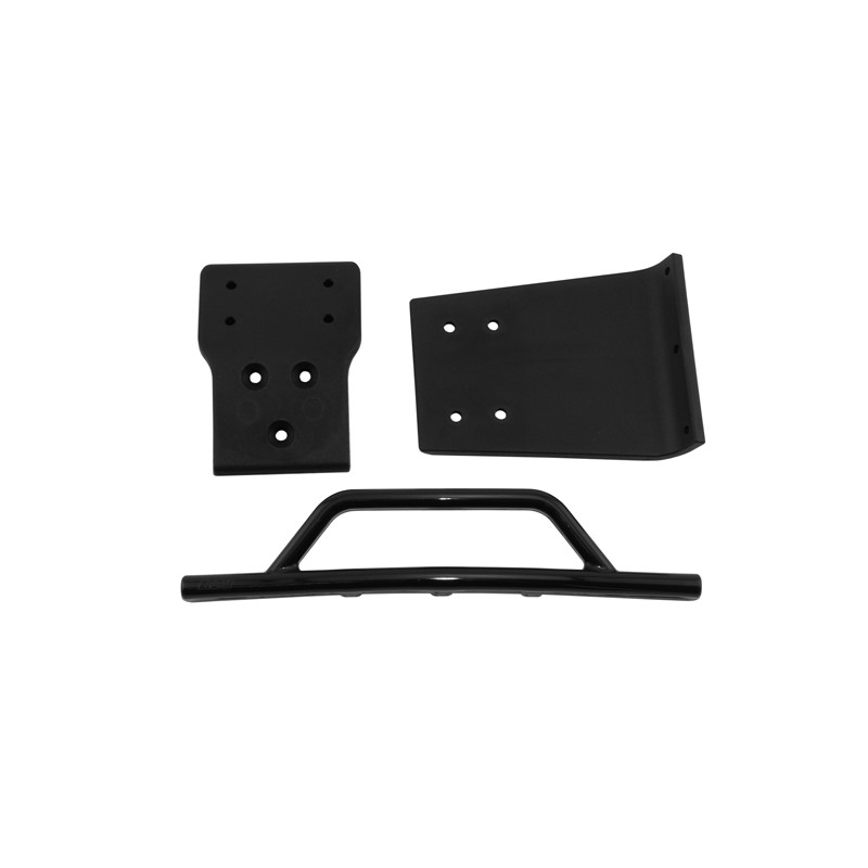 RPM Zderzak przedni z osłonami (czarny) / Front Bumper & Skid Plate (Black) 6835