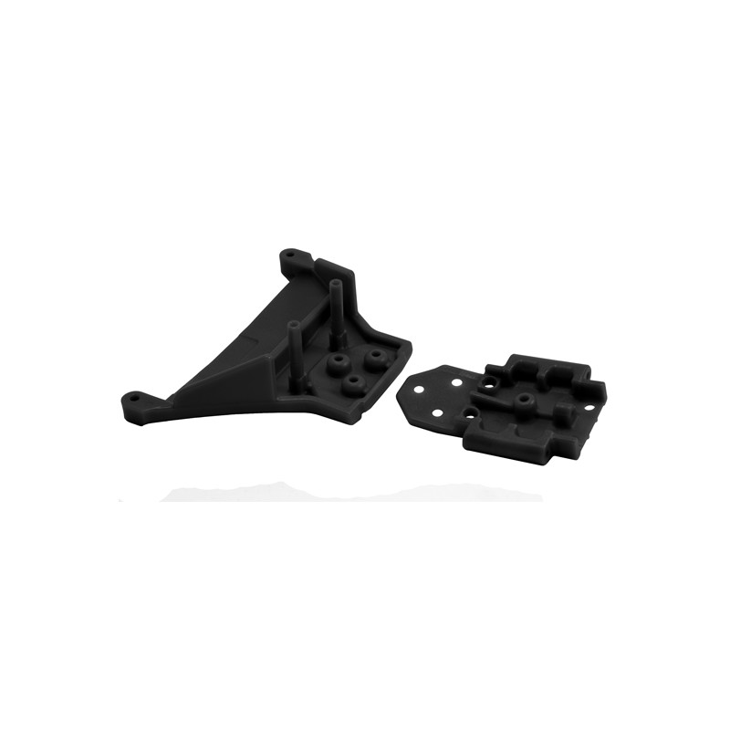 RPM Przednia przegroda podwozia (czarna) / Front Bulkhead (Black) 7430
