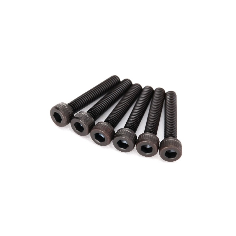 TRAXXAS  Screws, 2.5x14mm cap-head machine (hex drive) (6)