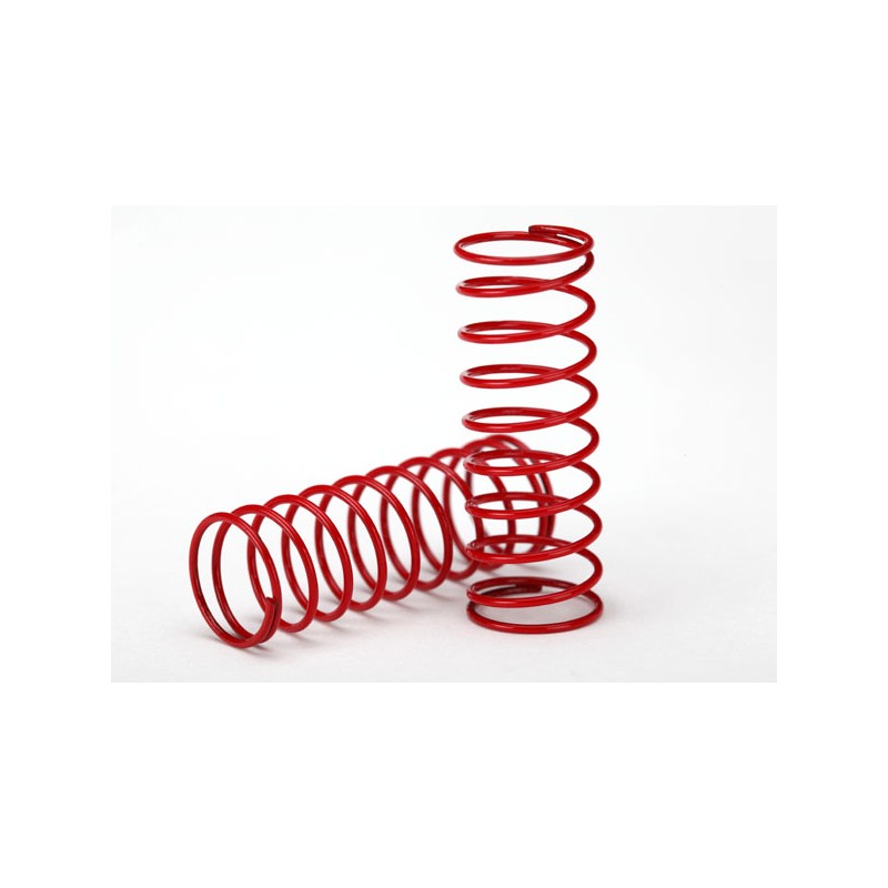 TRAXXAS Spring, shock (red) (GTR) (0.314 rate) (1 pair) 