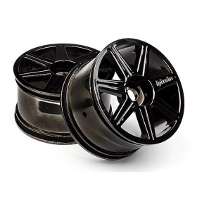 HPI RACING 7 Spoke Black Chrome Trophy Truggy Wheel