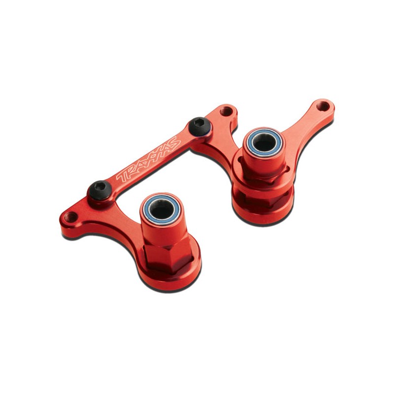 TRAXXAS Aluminum Steering Bellcranks, Red-anodized