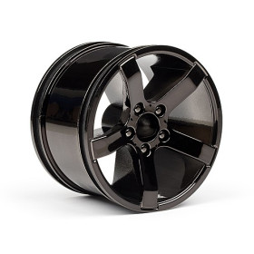 HPI RACING Bullet MT Wheels Black Chrome (Pr)