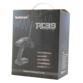 RADIOLINK 3-kanałowa aparatura RC3S 2.4GHz FHSS + odbiornik R4EH-H