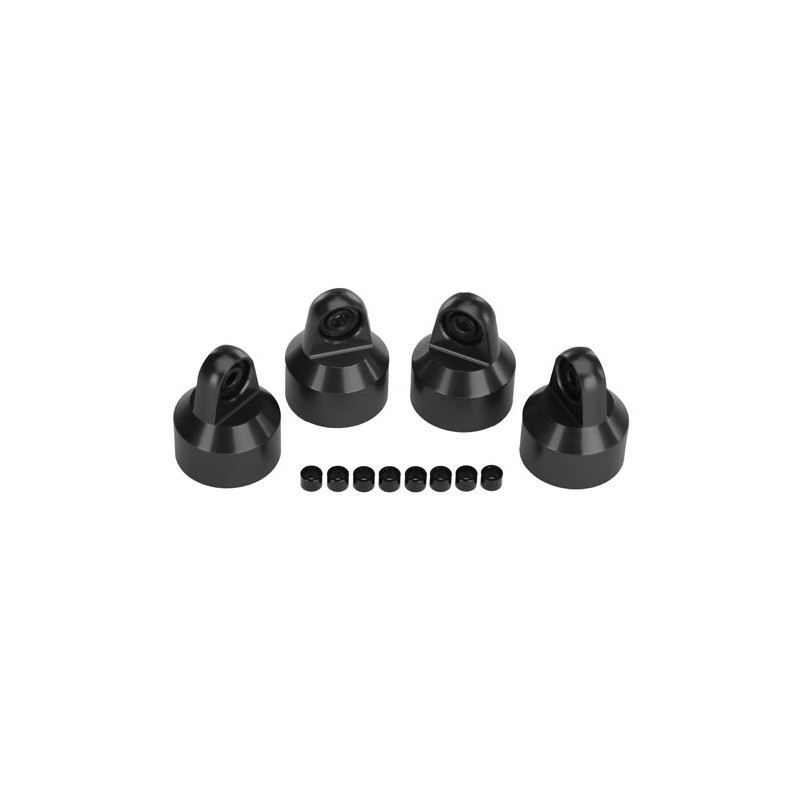 TRAXXAS Nakrętki amortyzatorów / Shock caps, aluminum GTX (black)- X-MAXX