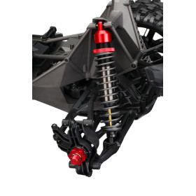 TRAXXAS Nakrętki amortyzatorów / Shock caps, aluminum GTX (red) - X-MAXX