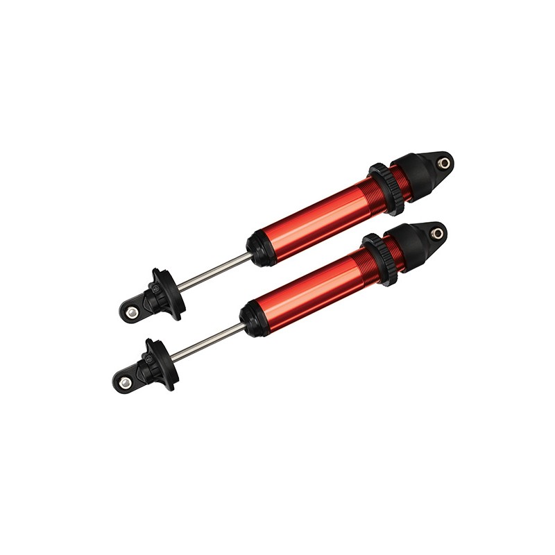 TRAXXAS Amortyzatory GTX bez sprężyn / Shocks (red) - X-MAXX