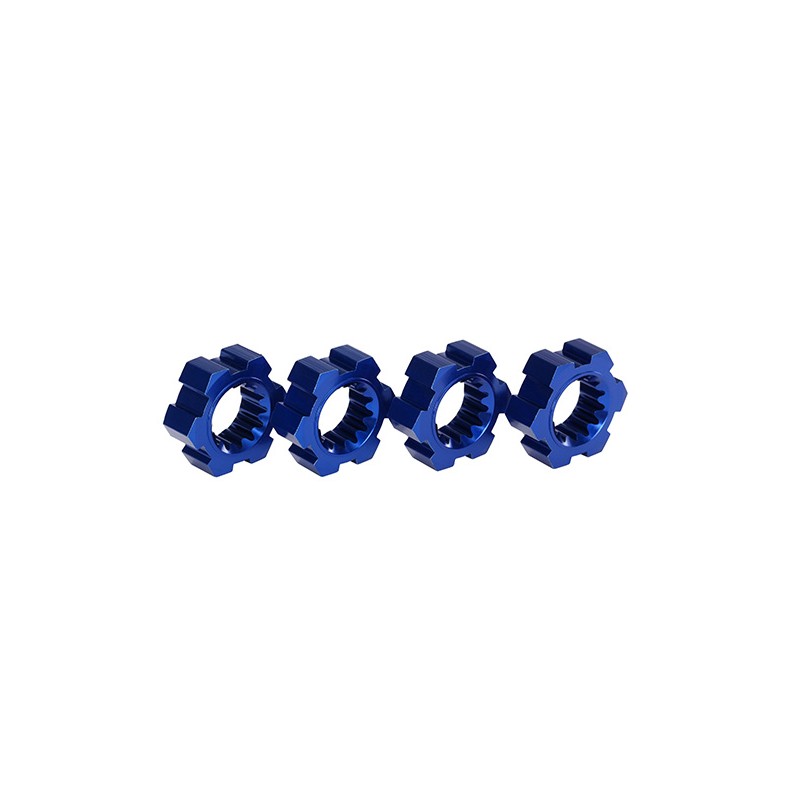 TRAXXAS Nakrętki aluminiowe do kół / Alu wheel hubs (blue)