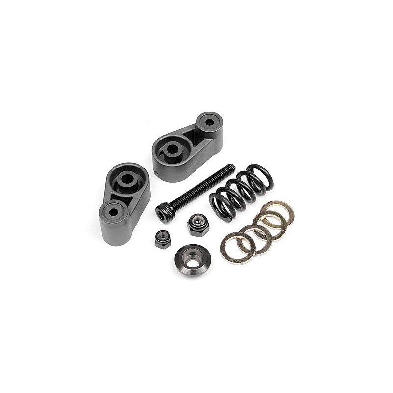 HPI RACING SERVO SAVER SET (GUNMETAL)