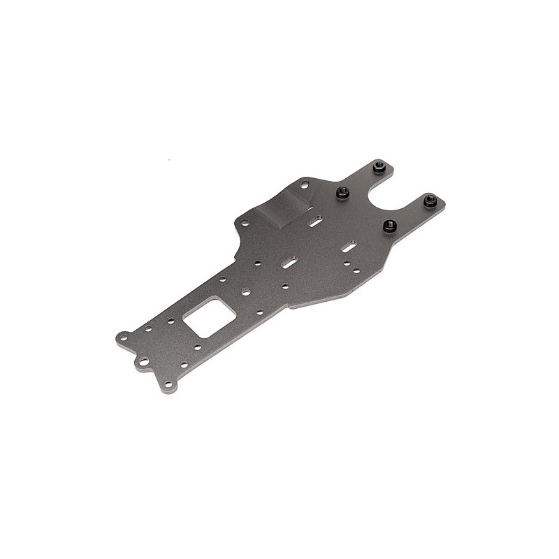 HPI RACING REAR CHASSIS PLATE (GUNMETAL)
