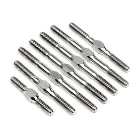 HPI RACING TITANIUM TURNBUCKLE SET (SILVER/CYBER 10B)
