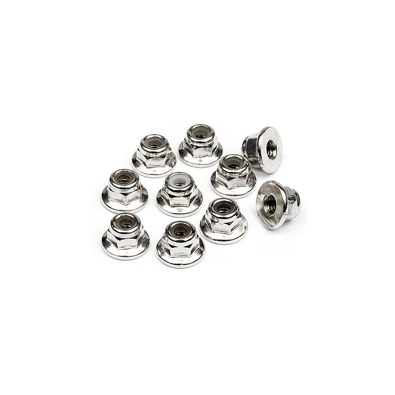 HPI RACING FLANGED LOCK NUT M3 (10pcs)