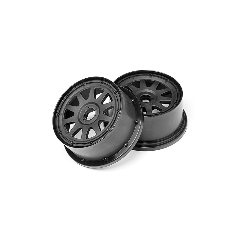 HPI RACING TR-10 WHEEL BLACK (120x60mm/-4mm OFFSET)
