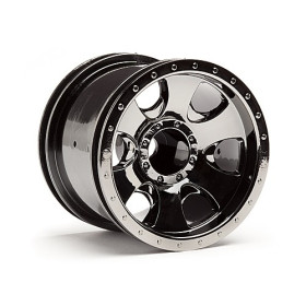 HPI RACING WARLOCK WHEEL BLACK CHROME (2.2in/2pcs)