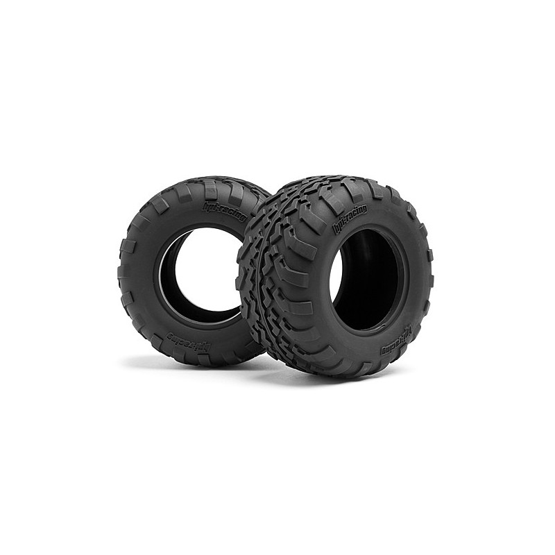 HPI RACING Opony + wkładki GT2 TIRES D COMPOUND (2.2in/109x57mm/2pcs) / Savage XS