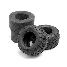 HPI RACING Opony + wkładki GT2 TIRES D COMPOUND (2.2in/109x57mm/2pcs) / Savage XS