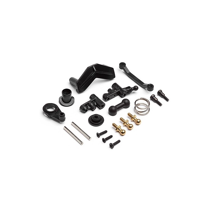 HPI RACING STEERING SERVO MOUNT/SERVO SAVER SET